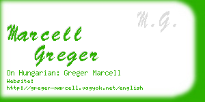 marcell greger business card